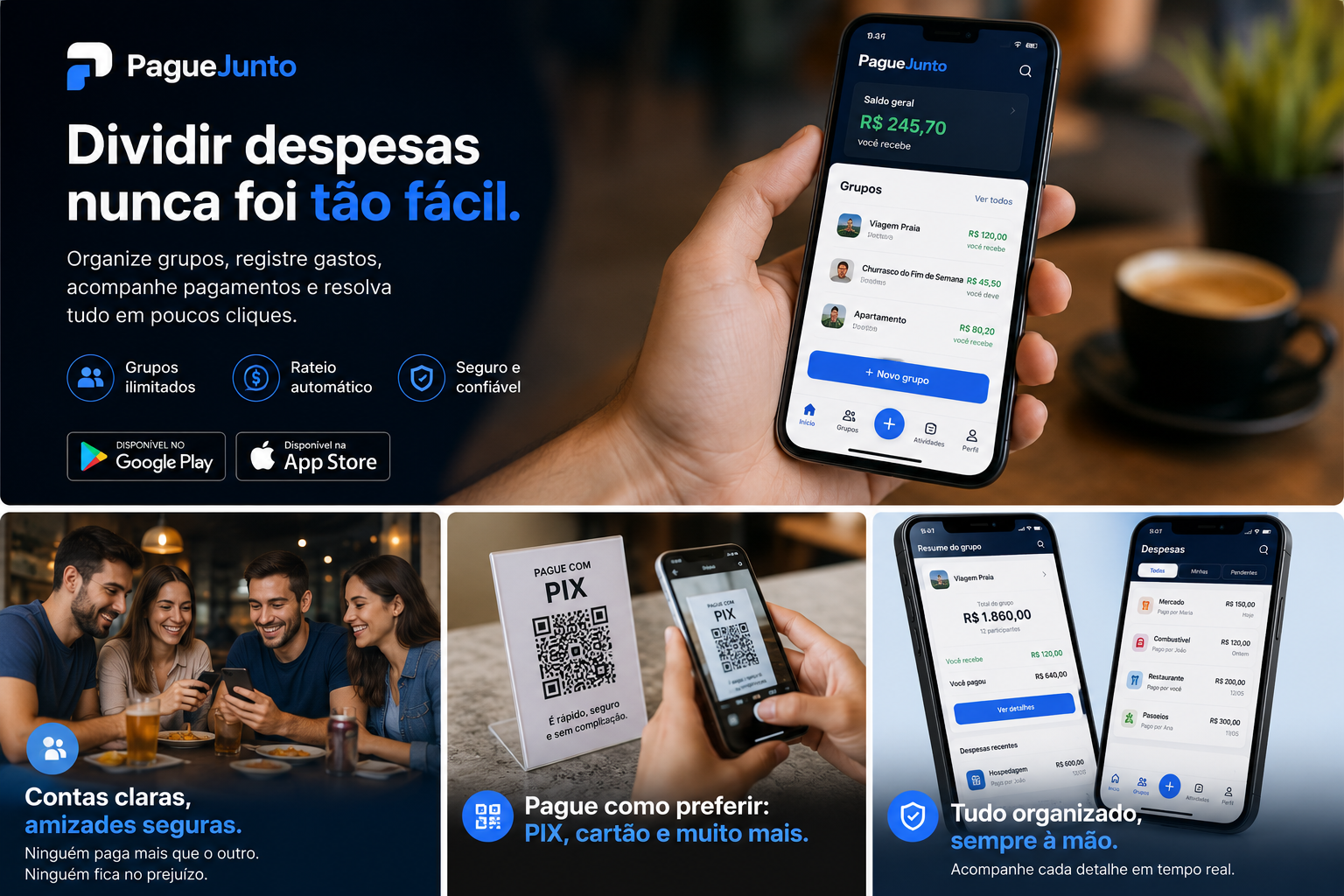Interface do Pague Junto